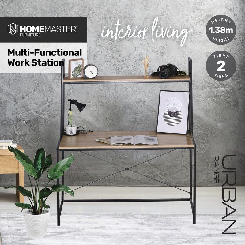 Home Master Multifunctional Workstation 2 Tier Stylish Modern Design 1.38m